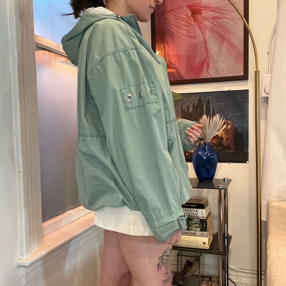 Vintage Gap pull over mint green wind breaker - Picture 9 of 10